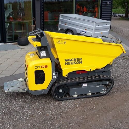 Leje af Wacker Neuson DT08 motorbør på bånd dumper udlejning